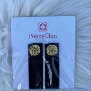 PoppyClips Black and Gold Accessories new in package magnetic fun